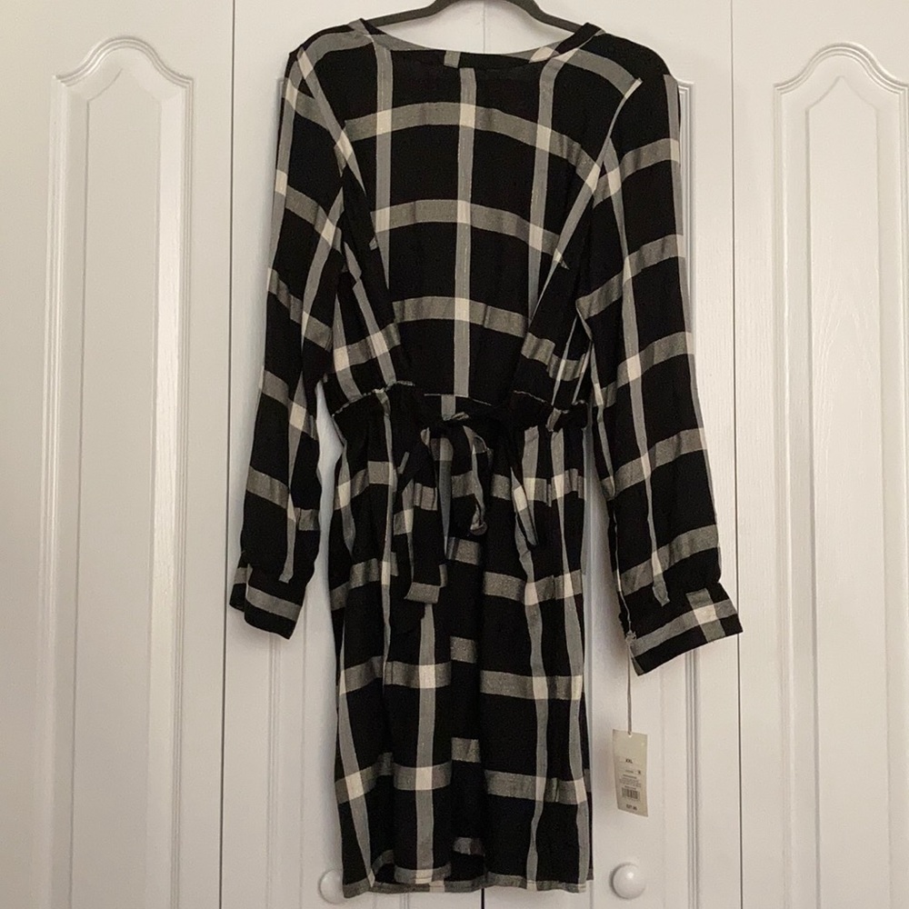 Black Plaid Dress